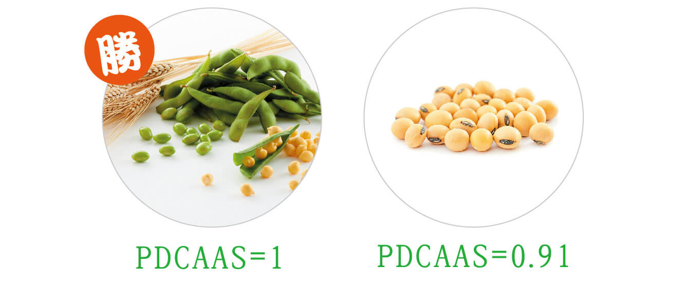 勝 PDCAAS=1 PDCAAS=0.91