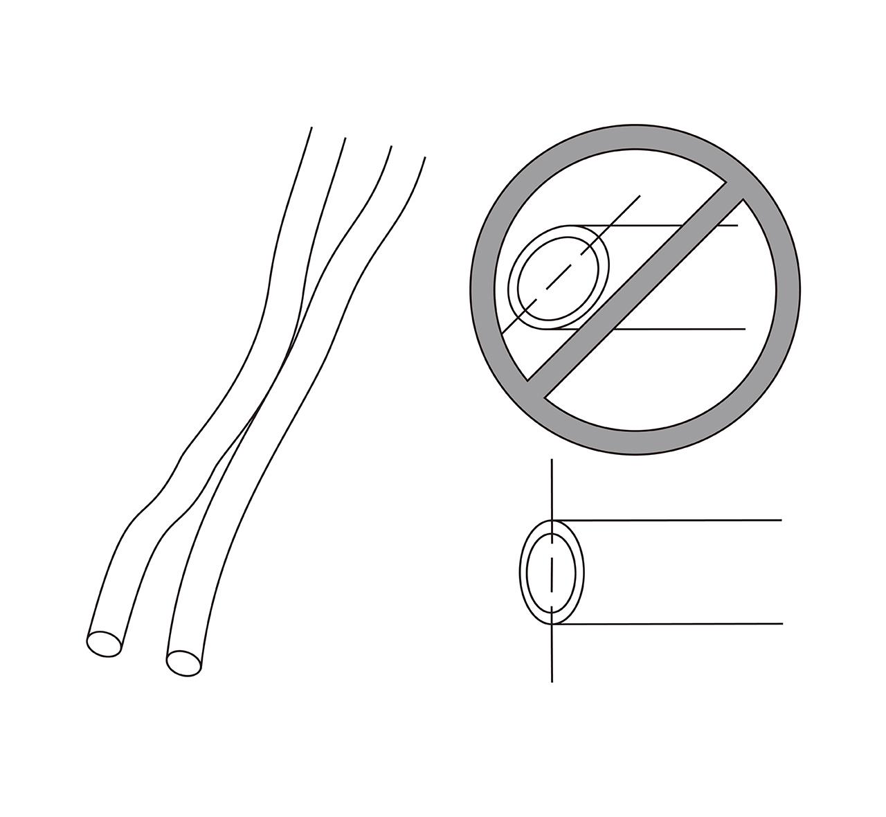 益之源淨水器分流器安裝教學-內螺紋水龍頭  3. 如果並聯水管太長，請用刀子將並聯水管沒有連接在一起的部位切齊到相同長度。