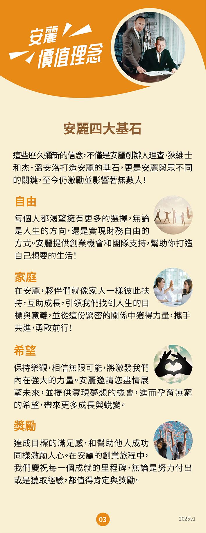 安麗 價值理念 四大基石