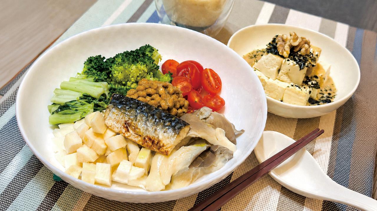 更年期族群 山藥納豆涼拌豆腐丼